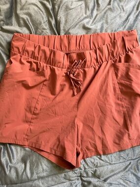 all in motion Women's Rust Orange Athletic Drawstring Shorts